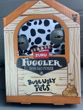 ZURU Fuggler Dalmatian-Style Plush Monster - Black & White